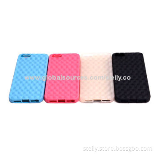 Good-quality Weave Veins TPU Case for iPhone 5, Protects from Scratches